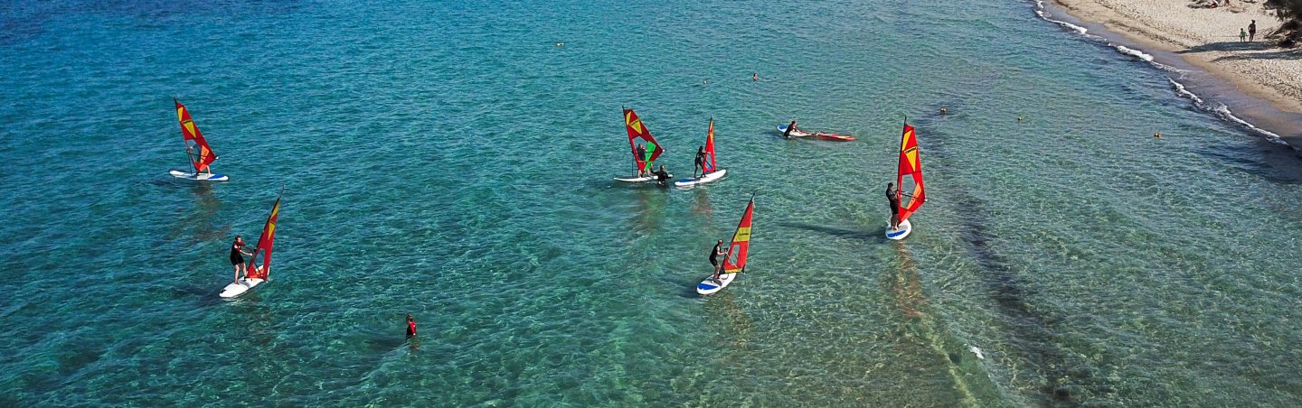 Windsurfing Marmari, Windsurfingkos, Windsurfen, Caravia Beach Hotel, Windsurfschool, Windsurfunterricht, Windsurfen lernen