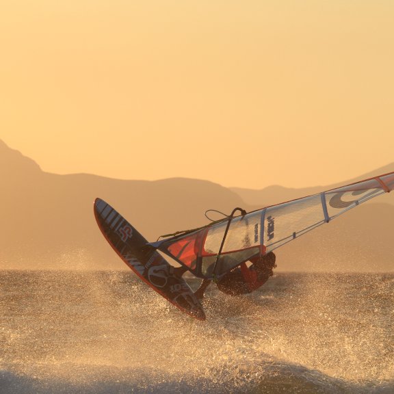 Windsurfing Kos Sunset